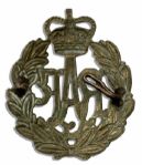 Two Royal British Commemorative Badges -- King George V Cypher & Royal Air Force Badge