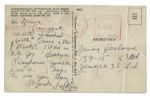 Sal Mineo Autograph Letter Signed on a Postcard Sent Less Than One Week After the Premiere of Rebel Without a Cause -- Postcard Depicts the Famous Griffith Observatory From Rebel