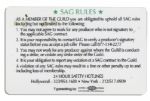SAG Union Card Belonging to Football Legend & Actor Bubba Smith