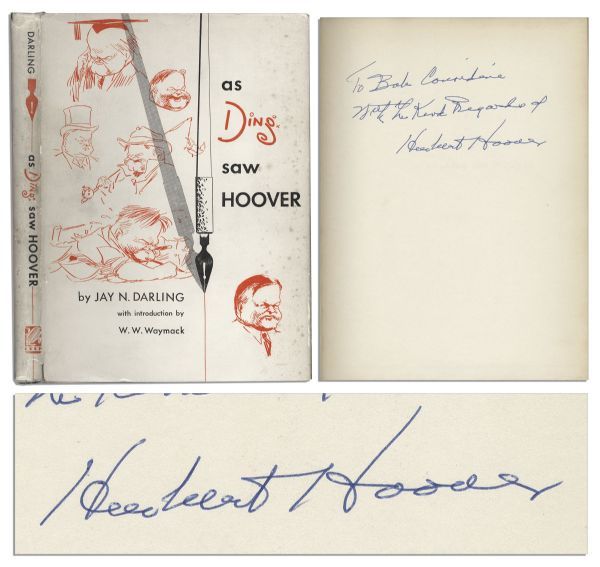 Herbert Hoover Signed First Edition of As Ding Saw Hoover -- With PSA/DNA