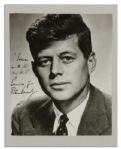 Senator John F. Kennedy Signed Photo -- Taken by the Acclaimed Photographer Philppe Halsman, Photo Appeared on Dustjacket for ''Profiles in Courage'' -- With PSA/DNA