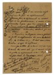 Pair of Signed Items by French Egyptologist Georges Emile Jules Daressy -- 1917