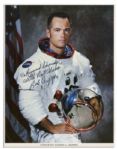 Bob Crippen Signed 8'' x 10'' NASA Photo -- Rarer Photo In His White Spacesuit