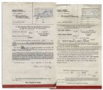 Mary Astor Divorce Certificate From Her Marriage to Thomas Gordon Wheelock