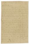 Civil War letter by a Charleston Dragoon, the 4th South Carolina Cavalry -- During the Overland Campaign -- ''...The Fifth Regiment lost five men, killed last night in the fight...''