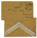 Confederate KIA Soldier in the 18th Virginia Infantry Writes Two Notes to His Father -- ''...If we get in a fight I will let you know directly...''