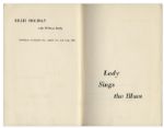 Billie Holiday Signed First Edition of Her Memoirs -- Scarce