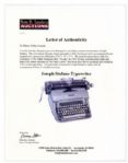 Typewriter Used to Write The Legendary Movie ''Psycho''