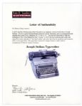 Typewriter Used to Write The Legendary Movie ''Psycho''