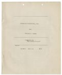 W.C. Fields Signed Contract for ''Man on The Flying Trapeze''