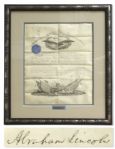 President Abraham Lincoln Near Mint Condition Military Document Signed From 1863 -- Appointing a Soldier KIA at Gettysburg