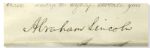 President Abraham Lincoln Near Mint Condition Military Document Signed From 1863 -- Appointing a Soldier KIA at Gettysburg