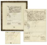 King Philip IV of Spain Signed Document From 1658