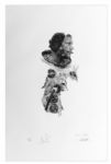 Neil Armstrong Signed Limited Edition Lithograph by Paul Calle -- Also Signed by Calle