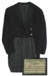 Dinner Jacket Made For Rex Harrison in Unfaithfully Yours by United Costume - With Production Number on The Label