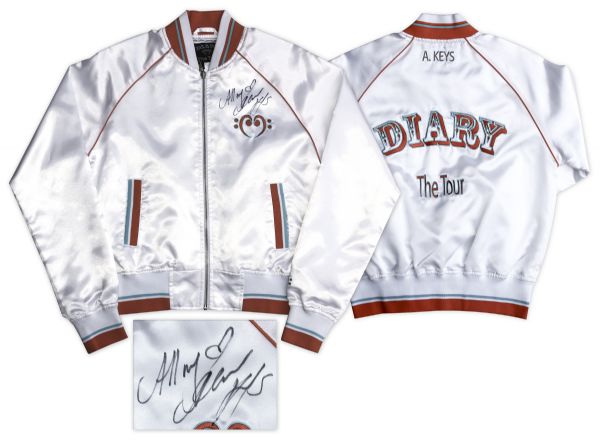 Alicia Keys Signed Tour Jacket From Her Diary Tour -- With a COA From the Singer