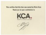 Alicia Keys Signed Tour Jacket From Her ''Diary'' Tour -- With a COA From the Singer