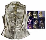 Alicia Keys Gold Crocodile-Style Vest Worn During Her As I Am Tour -- With a COA From Keys