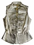 Alicia Keys Gold Crocodile-Style Vest Worn During Her ''As I Am'' Tour -- With a COA From Keys