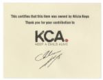 Alicia Keys Gold Crocodile-Style Vest Worn During Her ''As I Am'' Tour -- With a COA From Keys