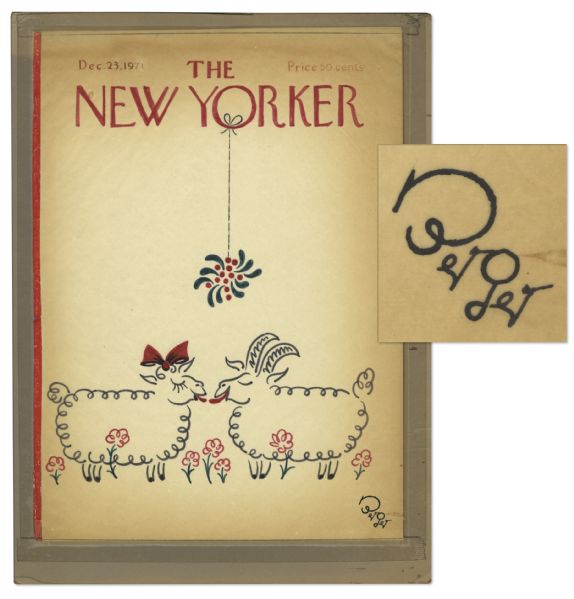 Oscar Berger Original Christmas Cover Art for The New Yorker