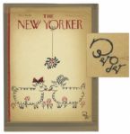 Oscar Berger Original Christmas Cover Art for The New Yorker