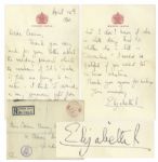 Queen Elizabeth II Autograph Letter Signed From 1960 -- ...The last reunion was such fun that I think we ought to think about organising another one round about Christmas time!...