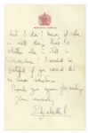 Queen Elizabeth II Autograph Letter Signed From 1960 -- ''...The last reunion was such fun that I think we ought to think about organising another one round about Christmas time!...''