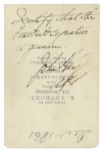 Abraham Lincoln Signed CDV as President -- John Hay Certifies Signature as Authentic on Verso