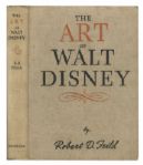 Walt Disney Signed Drawing of Mickey Mouse -- Sketched Within a First Edition Copy of The Art of Walt Disney -- An Exceptionally Rare Disney Piece