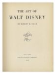 Walt Disney Signed Drawing of Mickey Mouse -- Sketched Within a First Edition Copy of The Art of Walt Disney -- An Exceptionally Rare Disney Piece
