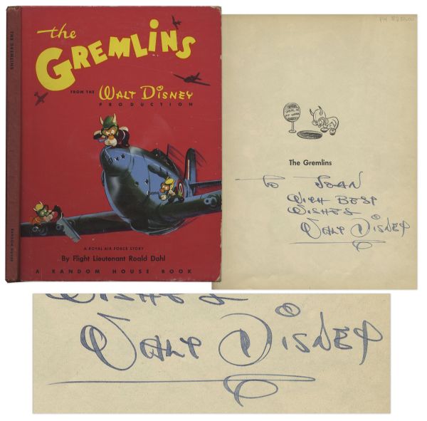 Walt Disney Signed Copy of The Gremlins