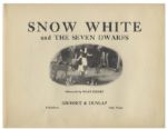 Walt Disney Signed Copy of ''Snow White and the Seven Dwarfs'' -- The Story That Became Disney's First Animated Blockbuster