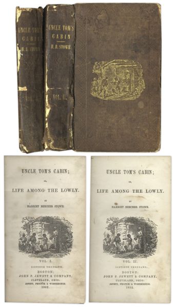 Early Printing of Uncle Toms Cabin From 1852