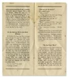 Calvin Coolidge Presidential Campaign Brochure