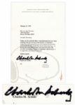 Charles Schulz Typed Letter Signed -- ...It has been impossible for me to get involved in all of the activities surrounding Peanuts so sometimes I just let it go...