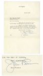 Opera Singer Jan Peerce Typed Letter Signed -- Rare