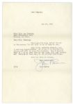 Opera Singer Jan Peerce Typed Letter Signed -- Rare