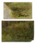 J.W. Clarke Watercolors -- Two in Total -- Signed by the Artist
