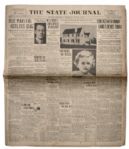 Charles Lindbergh Baby Kidnapping Newspapers -- Four Newspapers in Total