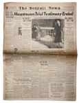 Charles Lindbergh Baby Kidnapping Newspapers -- Four Newspapers in Total