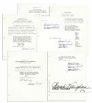 Legendary Jazz Singer Sarah Vaughan Lot of 5 Contracts Signed