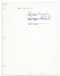 Legendary Jazz Singer Sarah Vaughan Lot of 5 Contracts Signed