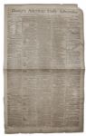 1791 Dunlaps American Daily Advertiser Newspaper -- John Hancock, Benjamin Franklin & George Washington at Mt. Vernon Content