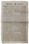 1794 Columbian Centinel Newspaper -- John Jay Is Nominated as U.K. Envoy Just Prior to the Jay Treaty
