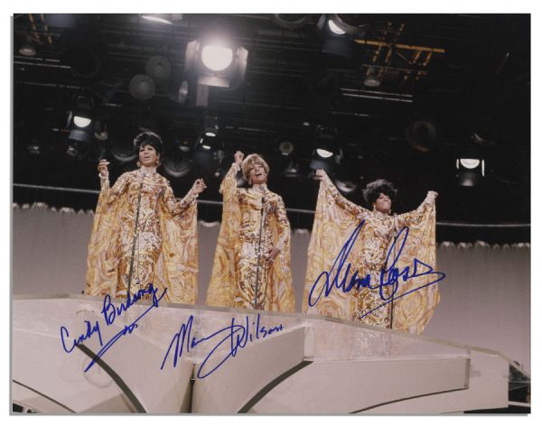 The Supremes Signed 14'' x 11'' Glossy Photo
