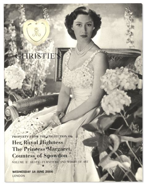 Princess Margaret Worn Diamond & Aquamarine 18K Gold Earclips -- With Leather Bound COA From Kensington Palace and Provenance from Her 2006 Christie's Estate Auction
