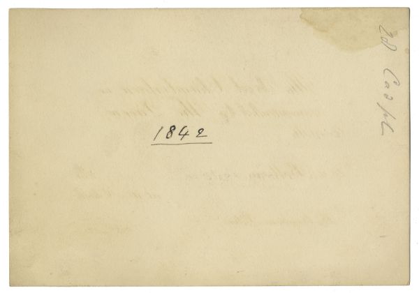 1842 Royal Invitation to Queen Victoria's Buckingham Palace