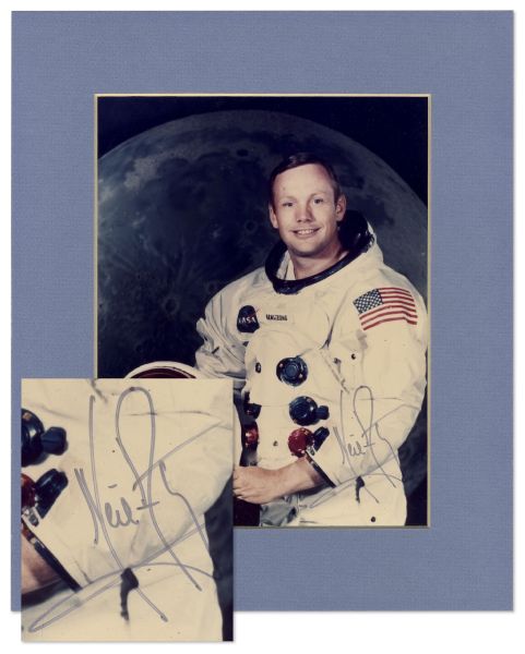 Neil Armstrong Signed 8 x 10 Photo, Uninscribed -- With a COA From JSA
