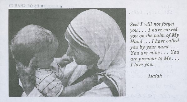 Mother Teresa Typed Letter Signed -- ''...Be an instrument in God's hands - a small pencil...''
